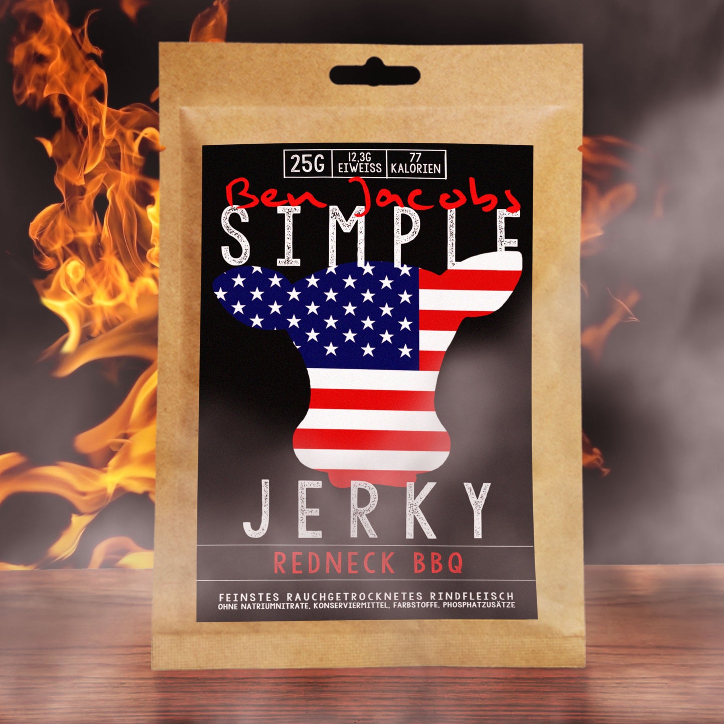 Yksinkertainen Jerky - Redneck BBQ (25g)