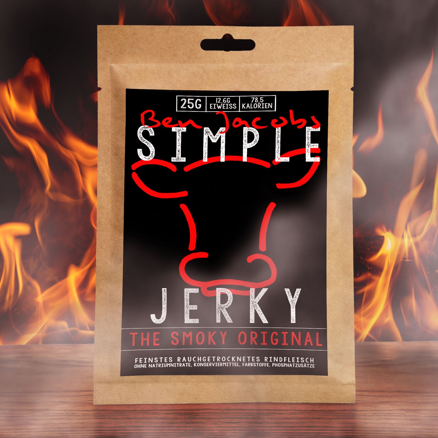 Naudanliha Jerky - Savuinen Alkuperäinen