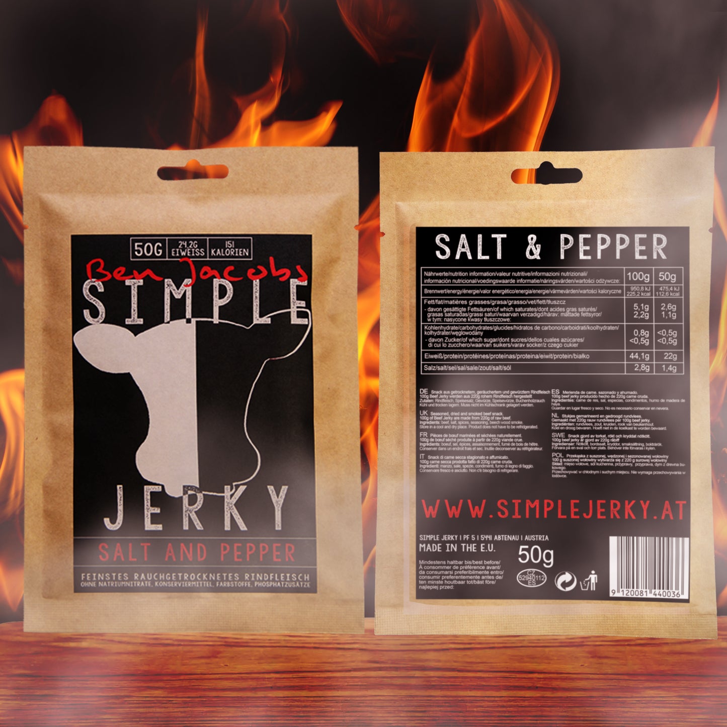 Naudanliha Jerky - Suola & Pippuri