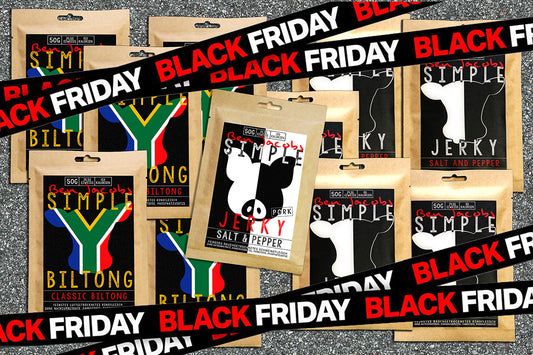 5 x 50g Naudan Jerkyä + 5 x 50g Biltongia + 1 ilmainen pussi Possun Jerkyä