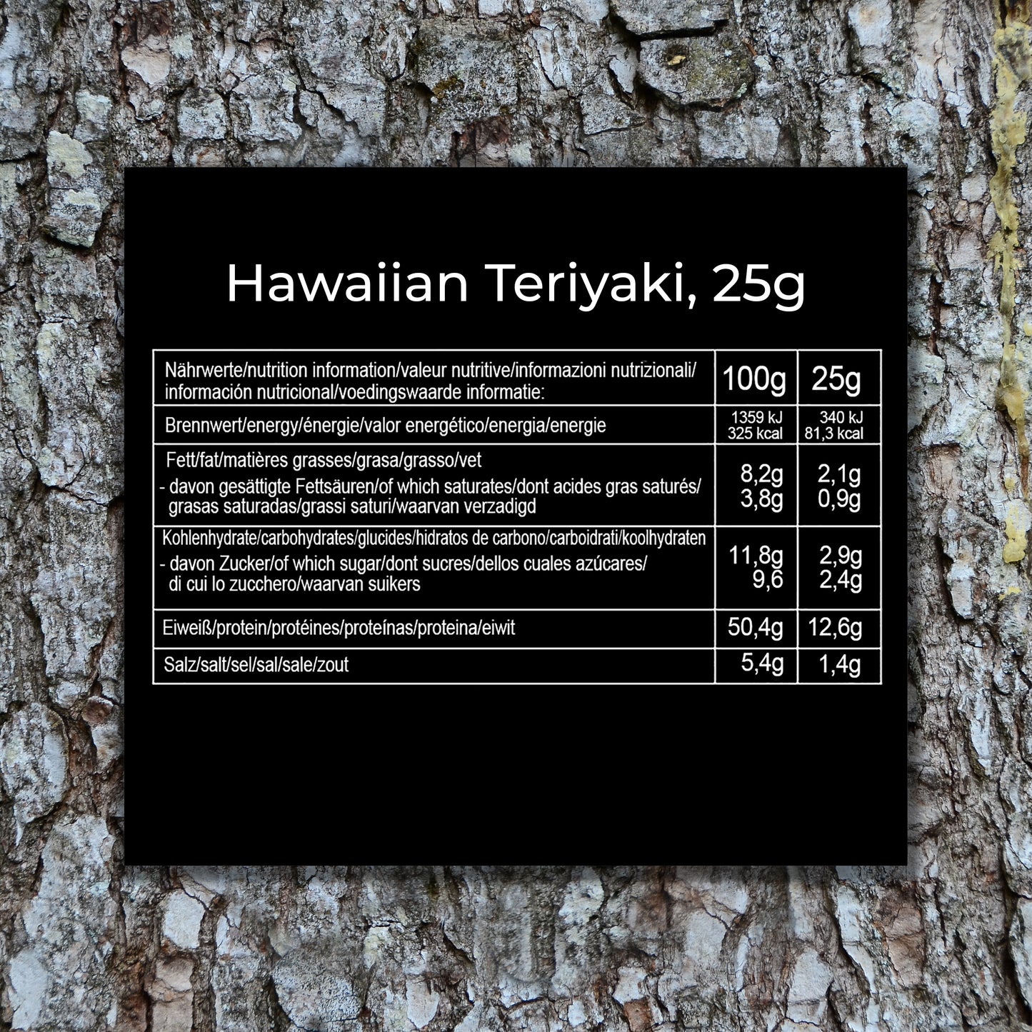 Hawaiian Teriyaki (25g) Nährwerte